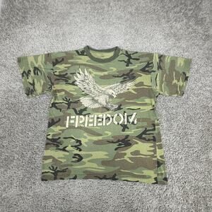 Rothco Freedom Eagle Shirt Mens XL Green Camo Patriotic Military Graphic Tee